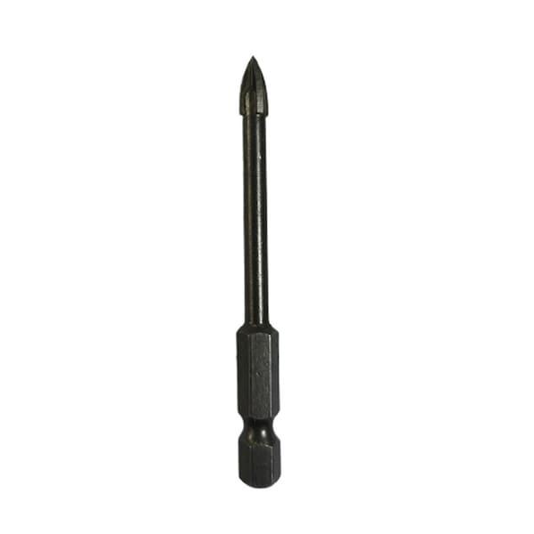 3/8 Carbide Tipped 4 Flute Glass & Tile Drill Bit With Hex Shank